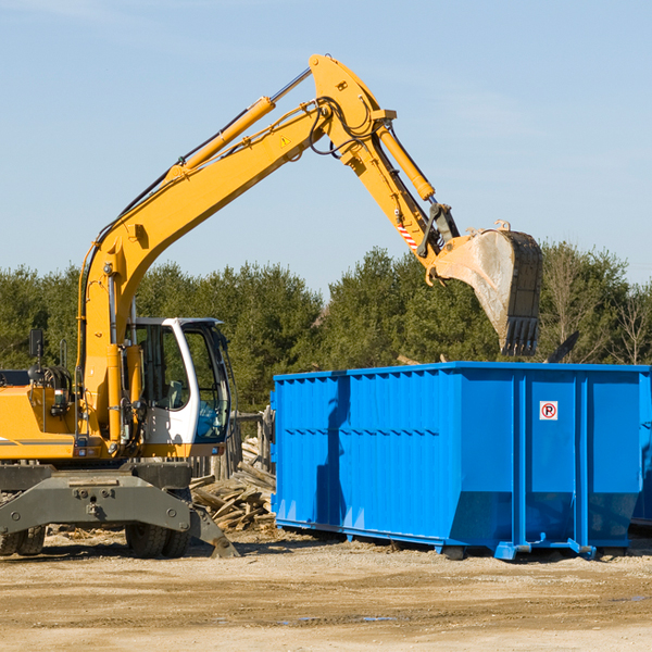 can i choose the location where the residential dumpster will be placed in Crocketts Bluff